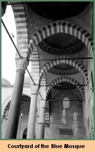 [Courtyard of the Blue Mosque]