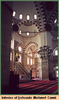 [Interior of Sehzade Mehmet Camii]